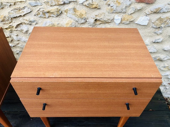 Image 1 of Mid-Century, Vintage Nachtkastjes, Set van 2, 1960S