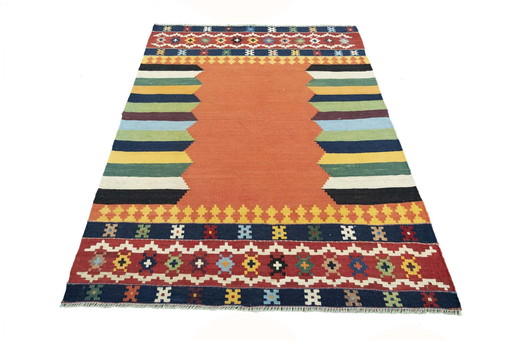 Designer wollen kelim - 178 X 128 cm (Nieuw)