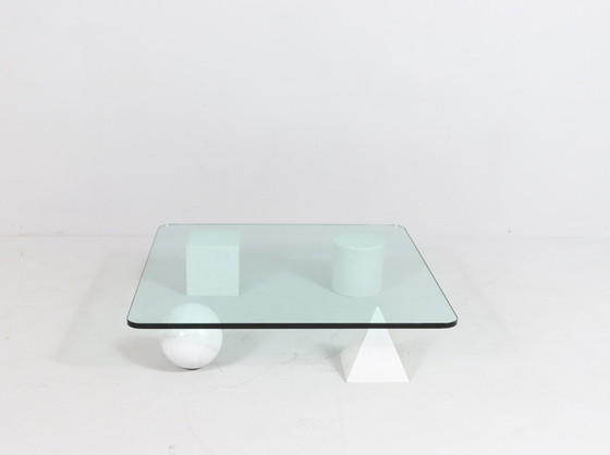 Image 1 of  Salontafel van Carrara Marmer van Massimo en Lella Vignelli voor Casigliani, Model: 'Metafora', Italië, jaren 1980