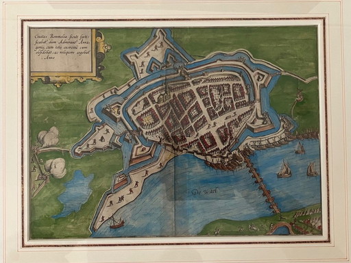 1625 Historische Plattegrond Zaltbommel