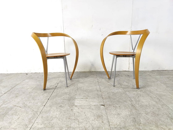 Image 1 of 6x Revers eetkamerstoelen van Andrea Branzi voor Cassina