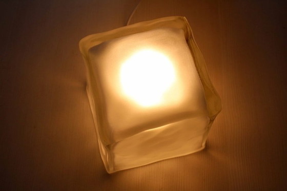 Image 1 of Iviken glazen ijsblokjeslamp Ikea 1990 ijsblokjeslamp