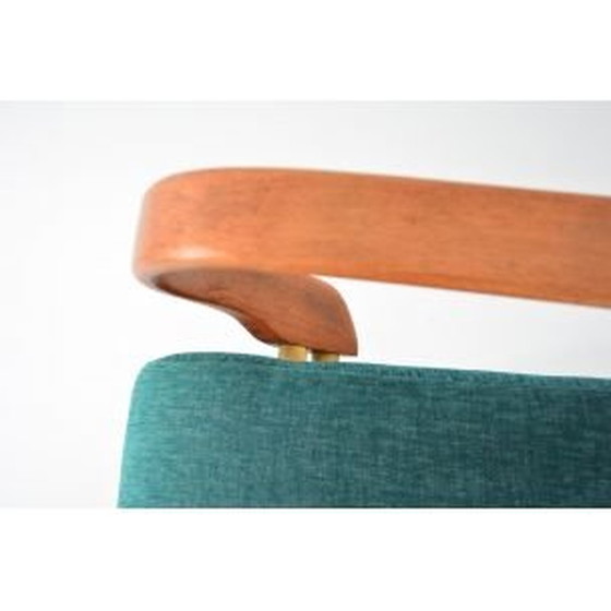 Image 1 of Vintage fauteuil groentint, Tsjecho-Slowakije 1960