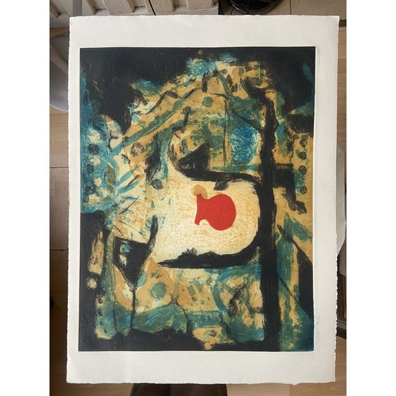 Image 1 of Oude carborundumgravure door Juan Jose Tortalba, 1970