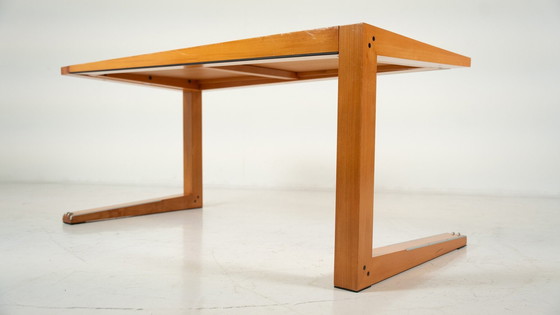 Image 1 of Mid Century Bureau en Bijpassende Stoel Door Massimo Scolari Voor Giorgetti, Italië,1990S