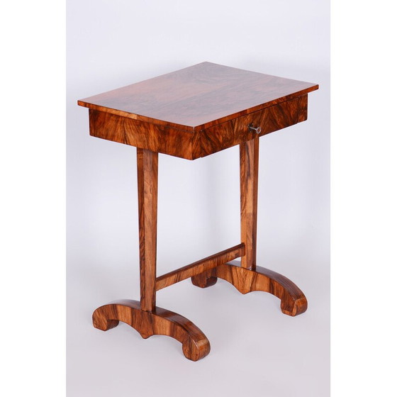 Image 1 of Vintage Biedermeier bijzettafel van notenhout, Oostenrijk 1820
