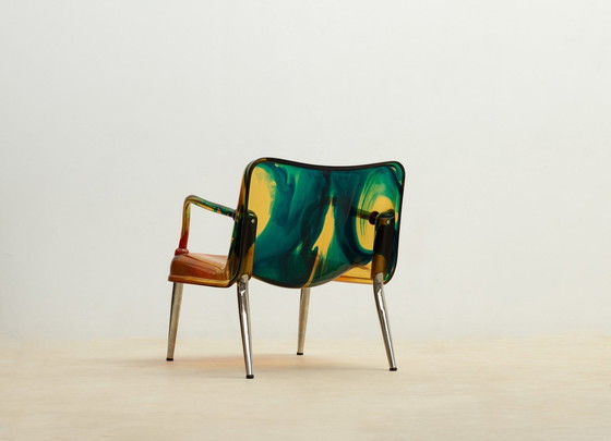 Image 1 of Postmoderne fauteuil Chaos van Pepe Tanzi voor Biesse, 1990S