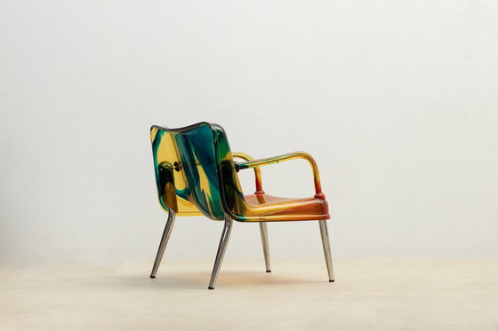 Image 1 of Postmoderne fauteuil Chaos van Pepe Tanzi voor Biesse, 1990S