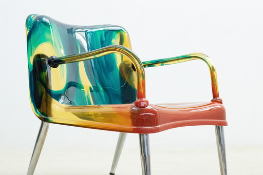 Postmoderne fauteuil Chaos van Pepe Tanzi voor Biesse, 1990S