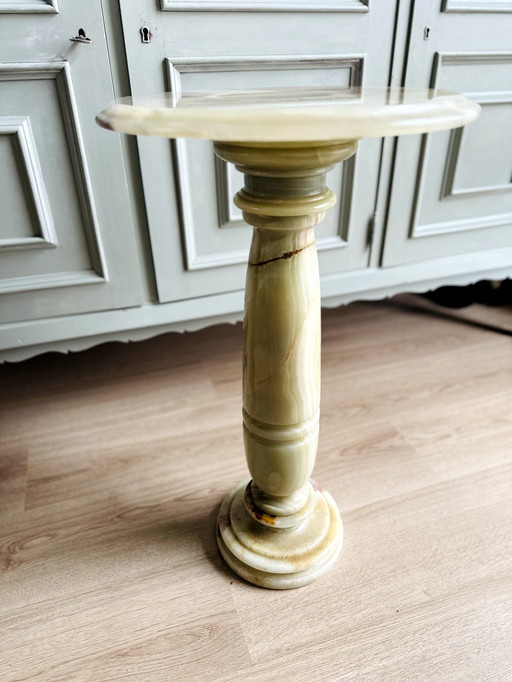 Vintage marmer bijzettafel