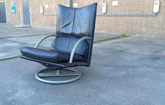 Image 1 of Rolf Benz Torino BMP leren fauteuil draaibaar