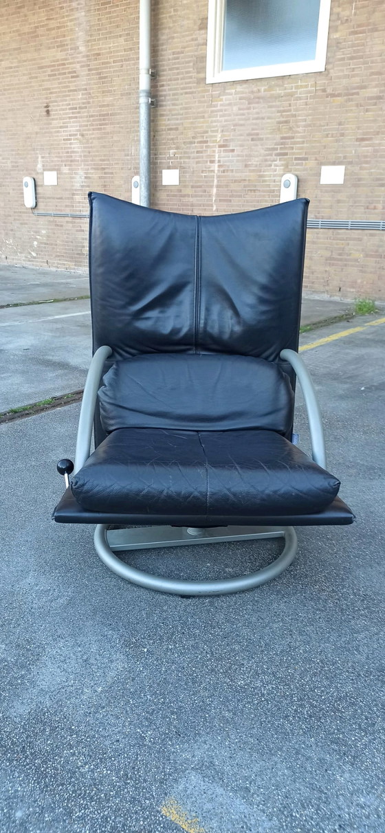 Image 1 of Rolf Benz Torino BMP leren fauteuil draaibaar