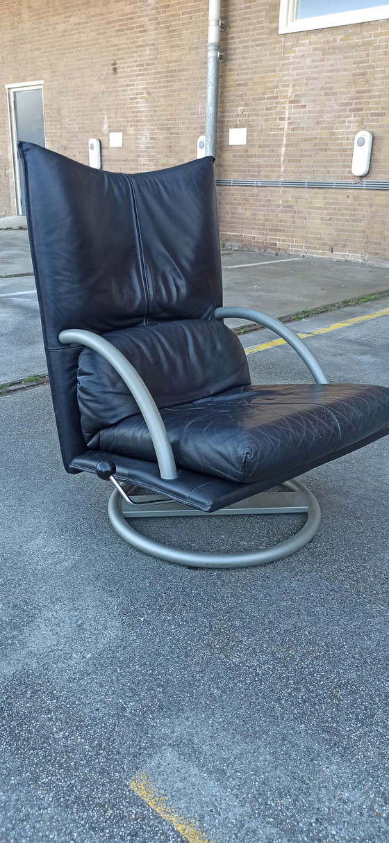 Image 1 of Rolf Benz Torino BMP leren fauteuil draaibaar