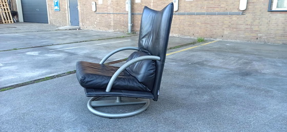 Image 1 of Rolf Benz Torino BMP leren fauteuil draaibaar