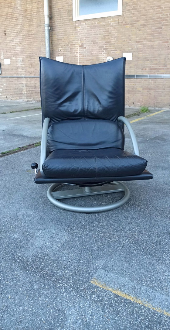 Image 1 of Rolf Benz Torino BMP leren fauteuil draaibaar