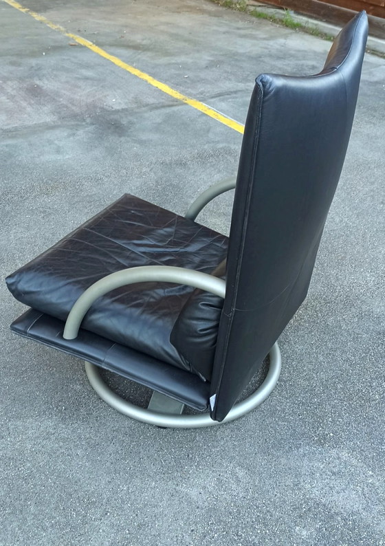 Image 1 of Rolf Benz Torino BMP leren fauteuil draaibaar