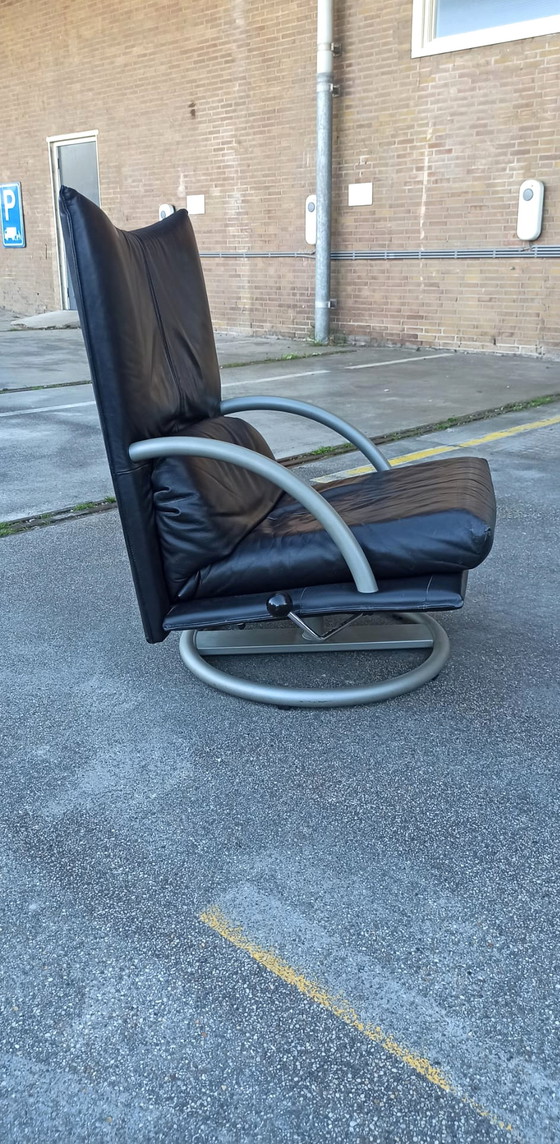 Image 1 of Rolf Benz Torino BMP leren fauteuil draaibaar