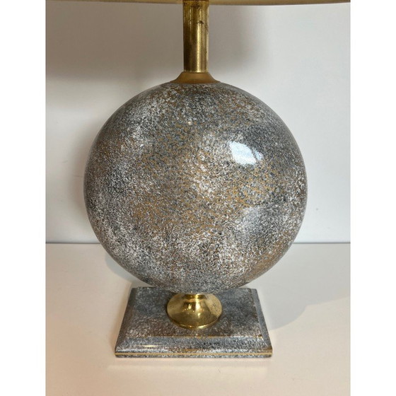 Image 1 of Paar vintage keramische lampen van Philippe Barbier, Frankrijk 1970