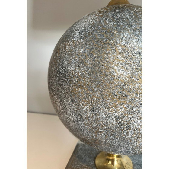 Image 1 of Paar vintage keramische lampen van Philippe Barbier, Frankrijk 1970