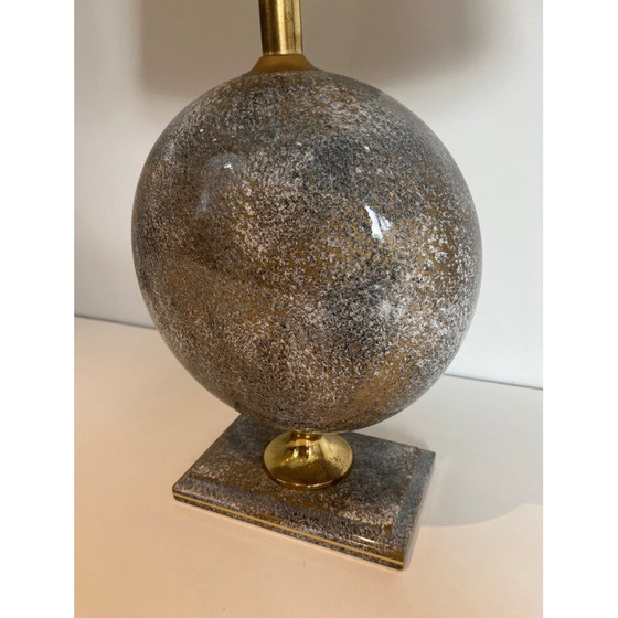 Image 1 of Paar vintage keramische lampen van Philippe Barbier, Frankrijk 1970