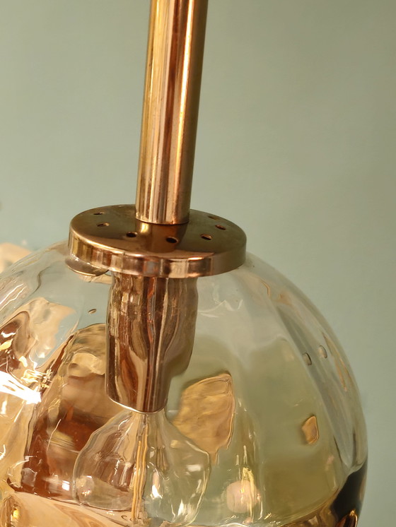 Image 1 of Vintage Cascade Glazen Bollen Lamp Hanglamp 
