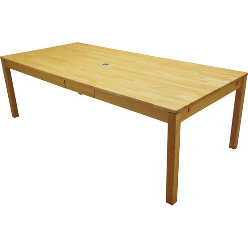 Vintage beuken bureau, Denemarken 1980