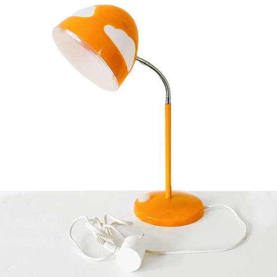 Image 1 of Ikea Skoljig Large Wolkenlamp Bureaulamp oranje