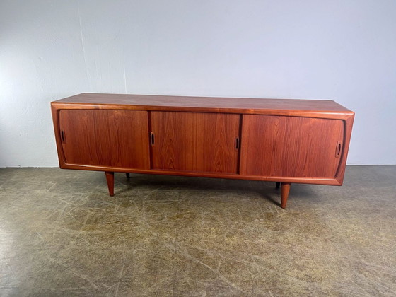 Image 1 of HP Hansen Teakhouten Dressoirs Mid Century Deens Design 1960