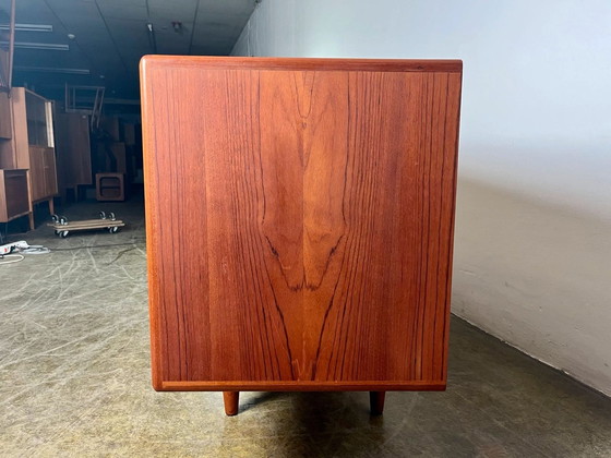 Image 1 of HP Hansen Teakhouten Dressoirs Mid Century Deens Design 1960