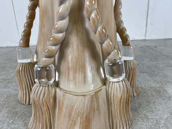 Image 1 of Vintage eettafel van imitatie slagtand