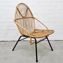 Vintage Fauteuil Fauteuiltje Rotan Stoel Stoelje 