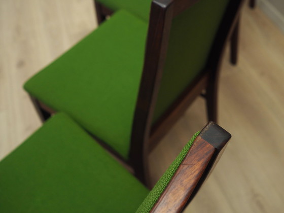 Image 1 of Set van vier rozenhouten stoelen, Deens ontwerp, 1970S, Fabrikant: Dyrlund