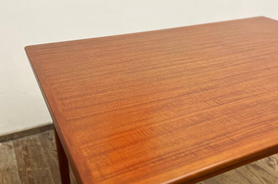 Image 1 of Ausziehbarer Teak Esstisch // Uitschuifbare Eettafel Mid Eeuw