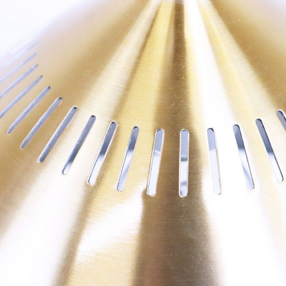 Image 1 of Vintage verguld metalen hanglamp, Zweden 1960