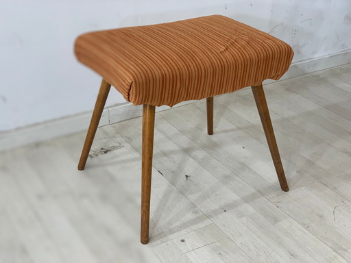 Mid Century kruk stoel vintage