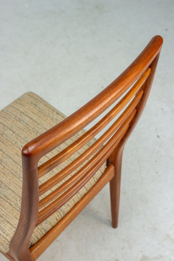 Image 1 of 6X Vintage Teakhouten Stoelen Midcentury Deens