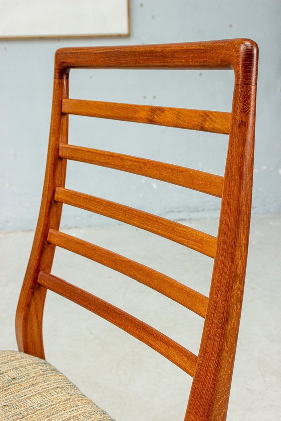 Image 1 of 6X Vintage Teakhouten Stoelen Midcentury Deens