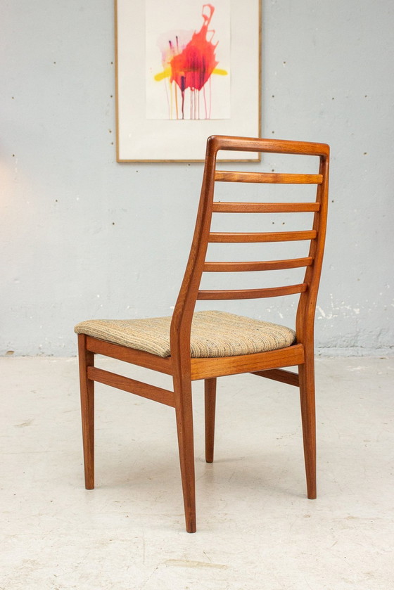 Image 1 of 6X Vintage Teakhouten Stoelen Midcentury Deens