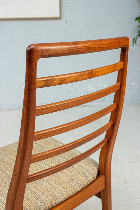 Image 1 of 6X Vintage Teakhouten Stoelen Midcentury Deens