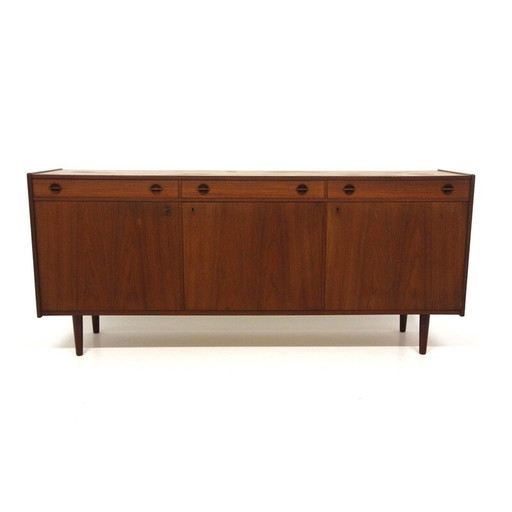 Vintage dressoir van teak en beuken, Zweden 1960