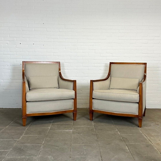 Image 1 of Schuitema Art Deco Set: Bank en Twee Fauteuils