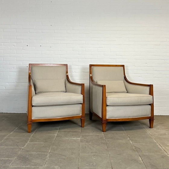 Image 1 of Schuitema Art Deco Set: Bank en Twee Fauteuils