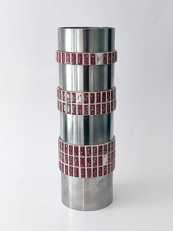 Image 1 of Vaas Brutalistisch Aluminium Design 