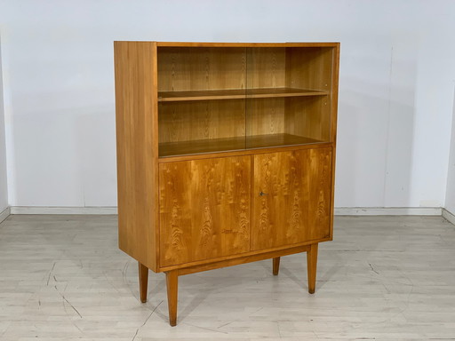 Mid Century hellerau hoge vitrinekast serie 602