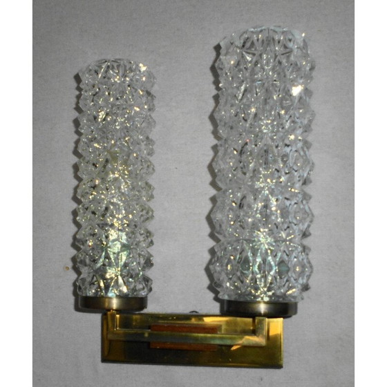 Image 1 of Paar vintage Scandinavische teakhouten wandlampen, 1970