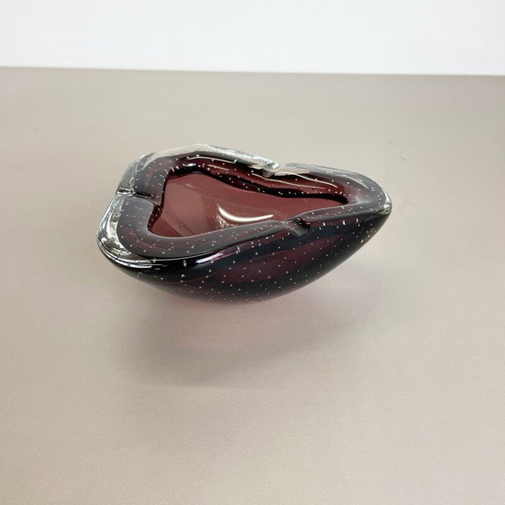 Image 1 of Vintage asbak van paars Murano glas, Italië 1970