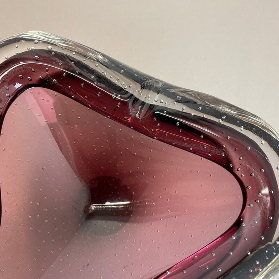 Image 1 of Vintage asbak van paars Murano glas, Italië 1970