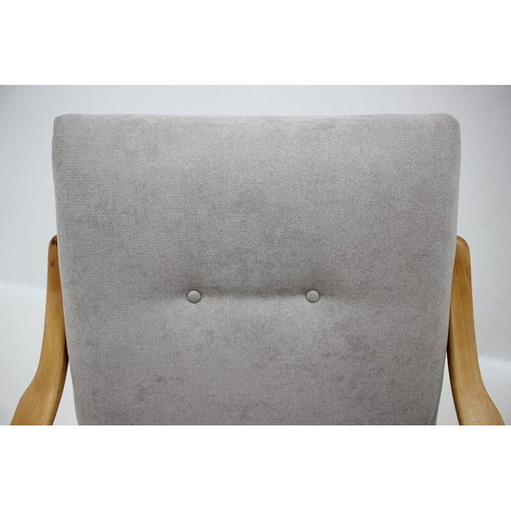 Image 1 of Paar vintage beukenhouten fauteuils van Jaroslav Smidek voor Ton, Tsjecho-Slowakije 1960