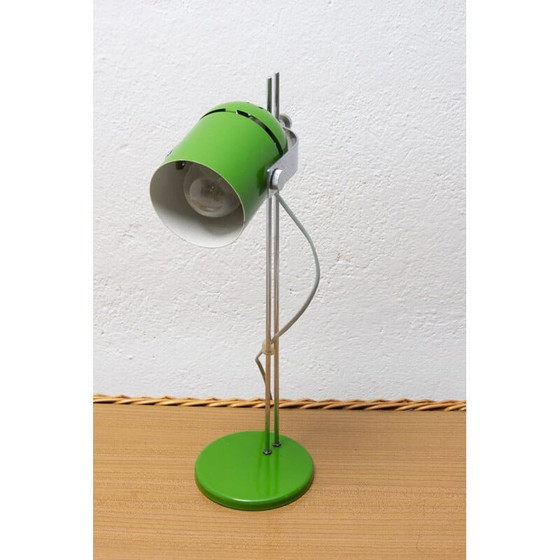 Image 1 of Vintage metalen en plastic tafellamp van Stanislav Indra, Tsjecho-Slowakije 1970