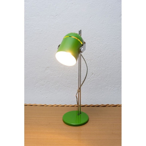 Image 1 of Vintage metalen en plastic tafellamp van Stanislav Indra, Tsjecho-Slowakije 1970